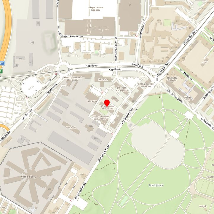 Mapa školy z Mapy.cz