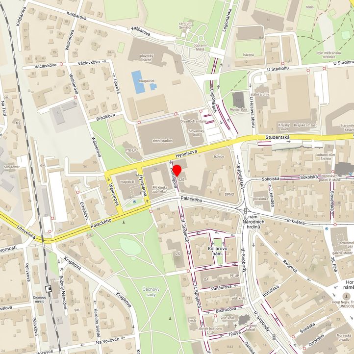 Mapa školy z Mapy.cz