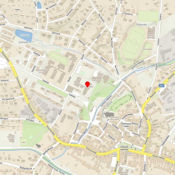 Mapa školy z Mapy.cz