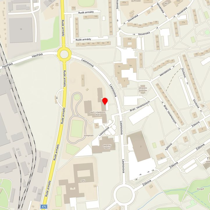 Mapa školy z Mapy.cz