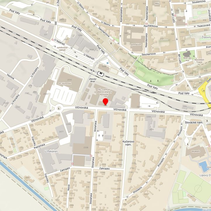 Mapa školy z Mapy.cz