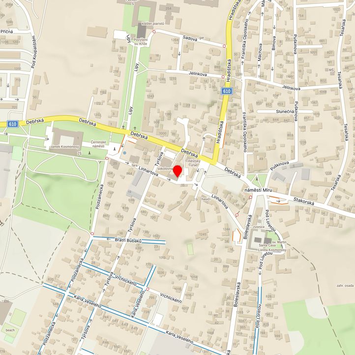 Mapa školy z Mapy.cz