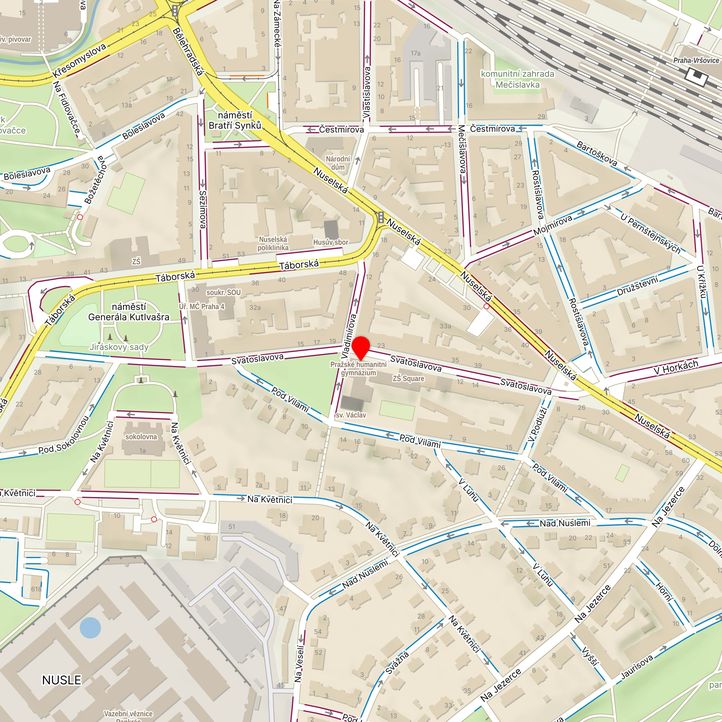 Mapa školy z Mapy.cz