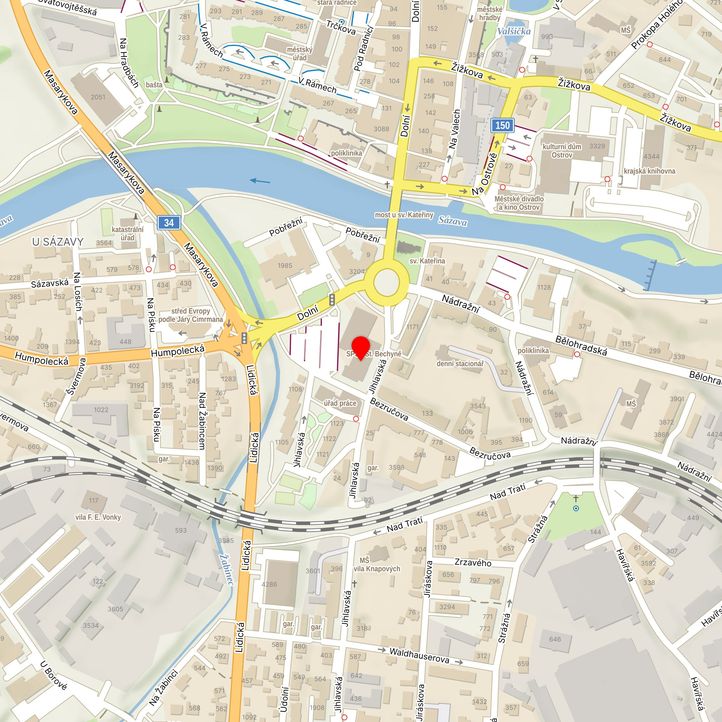 Mapa školy z Mapy.cz