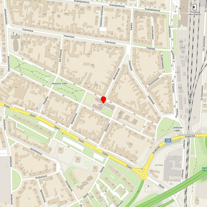 Mapa školy z Mapy.cz