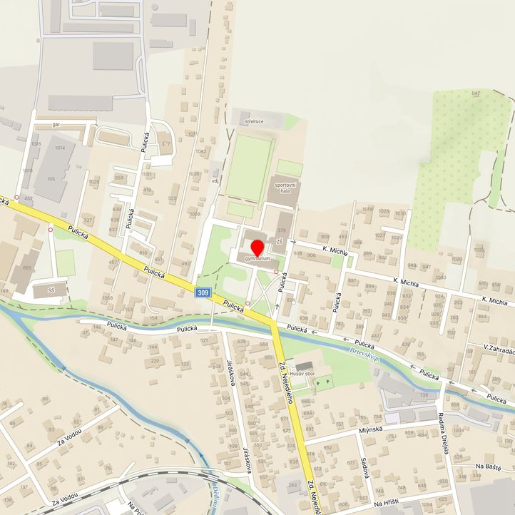 Mapa školy z Mapy.cz