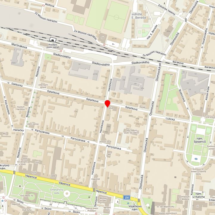 Mapa školy z Mapy.cz