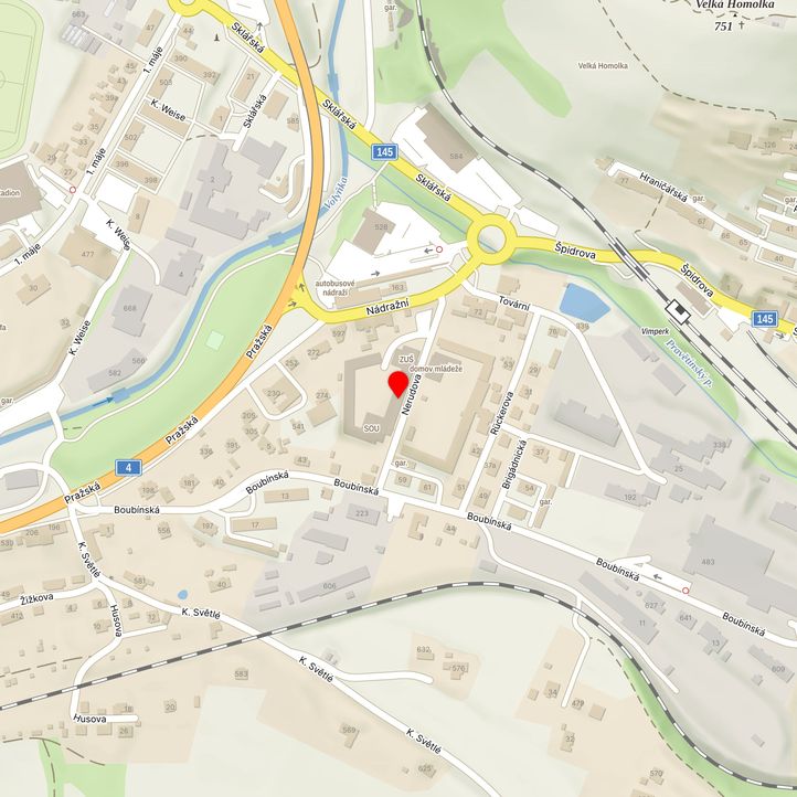 Mapa školy z Mapy.cz