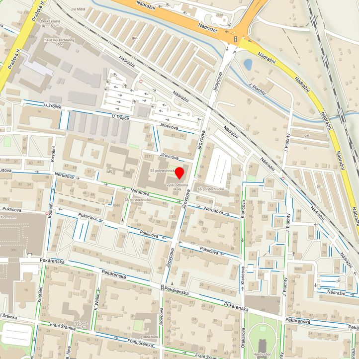Mapa školy z Mapy.cz