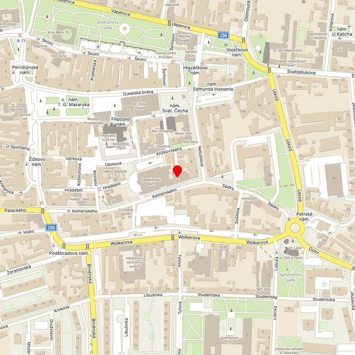 Mapa školy z Mapy.cz