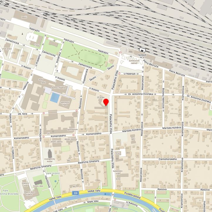 Mapa školy z Mapy.cz