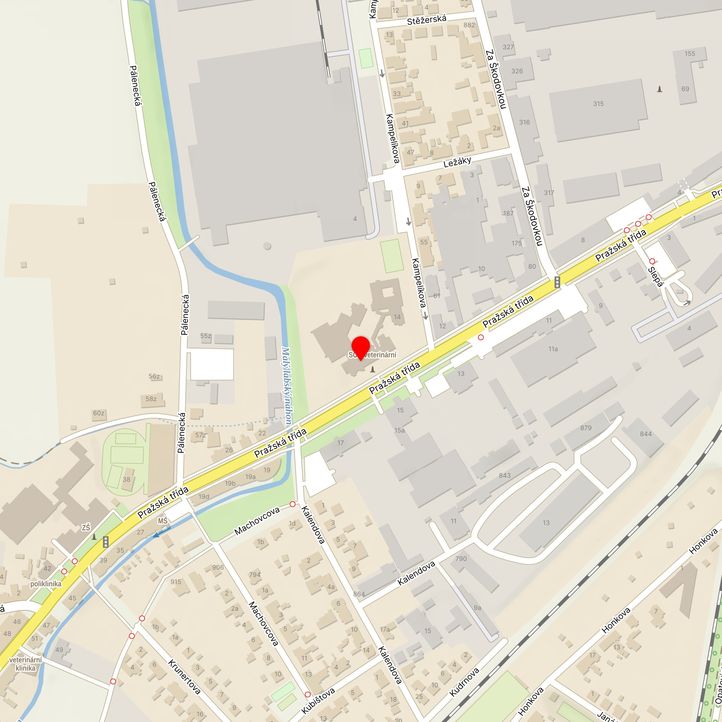 Mapa školy z Mapy.cz