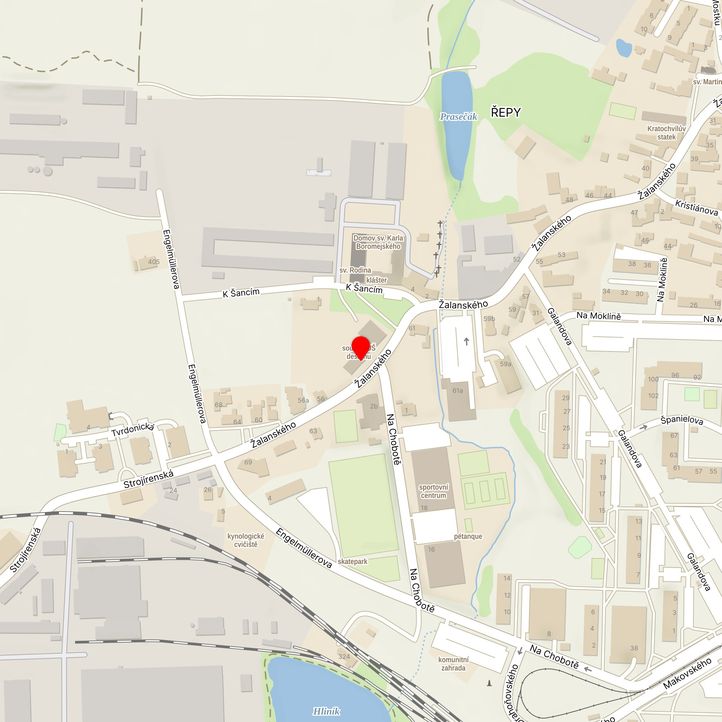 Mapa školy z Mapy.cz