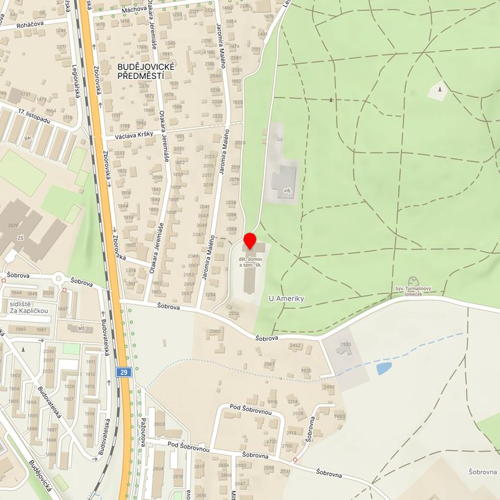 Mapa školy z Mapy.cz