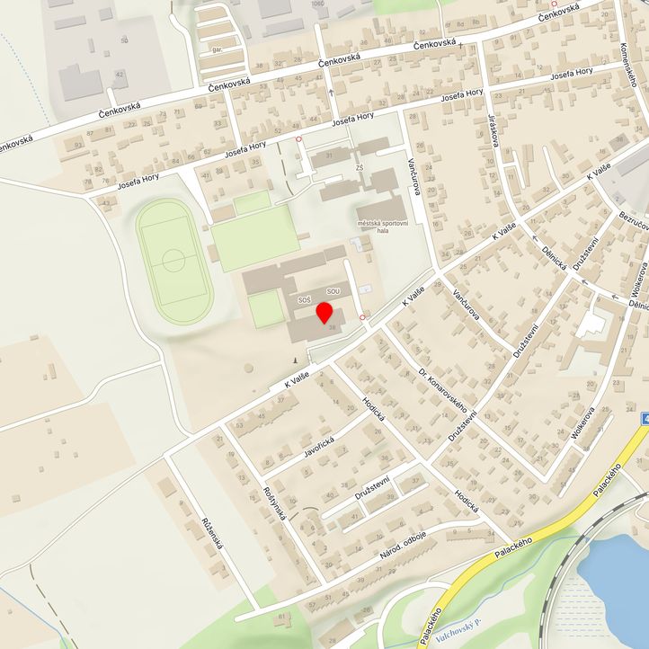Mapa školy z Mapy.cz