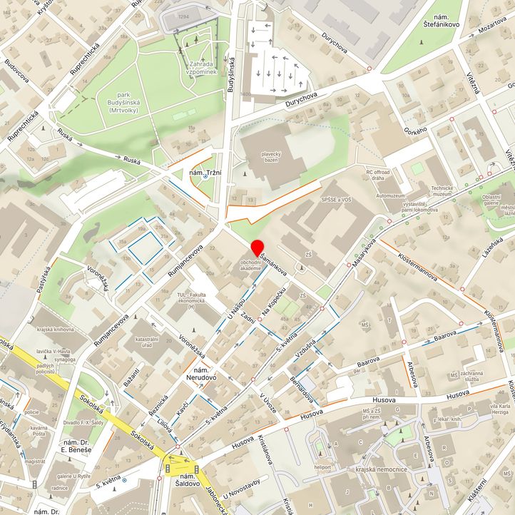 Mapa školy z Mapy.cz