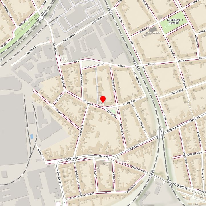 Mapa školy z Mapy.cz