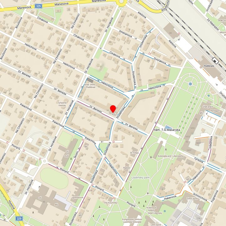 Mapa školy z Mapy.cz