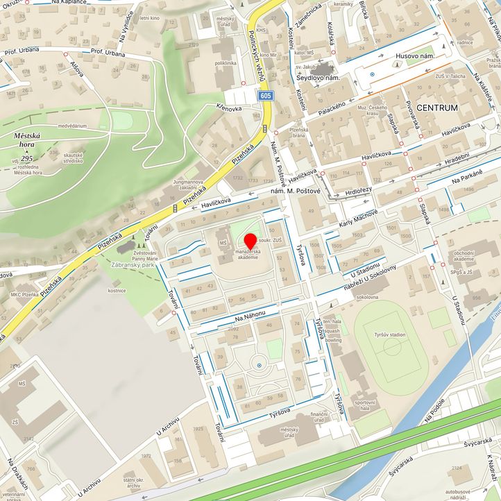 Mapa školy z Mapy.cz