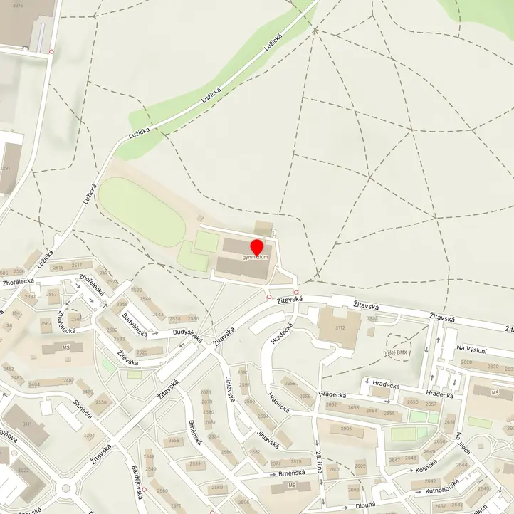 Mapa školy z Mapy.cz
