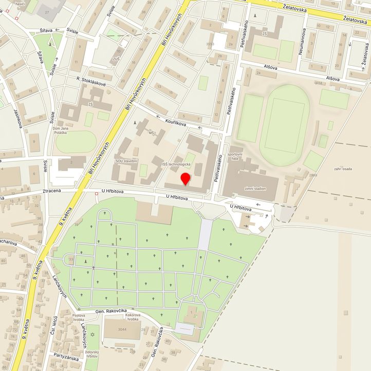 Mapa školy z Mapy.cz