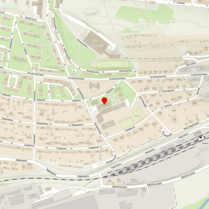 Mapa školy z Mapy.cz