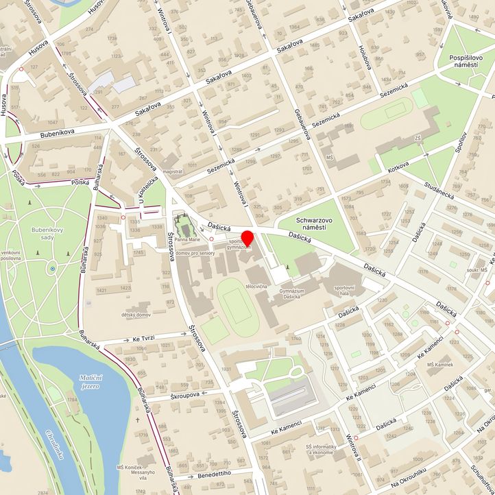 Mapa školy z Mapy.cz