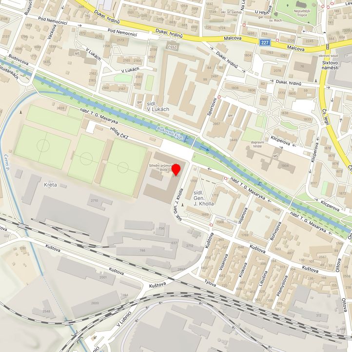 Mapa školy z Mapy.cz