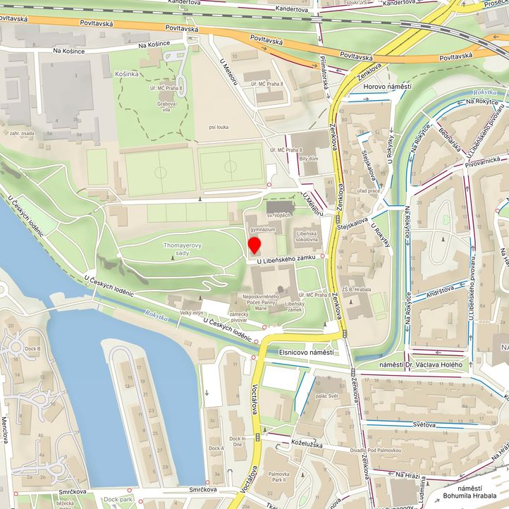 Mapa školy z Mapy.cz