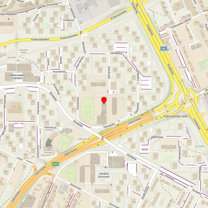 Mapa školy z Mapy.cz