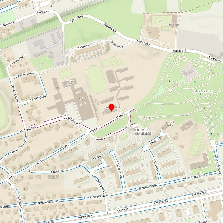 Mapa školy z Mapy.cz