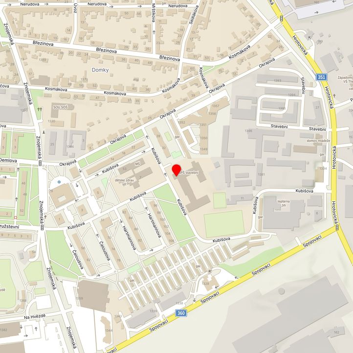 Mapa školy z Mapy.cz