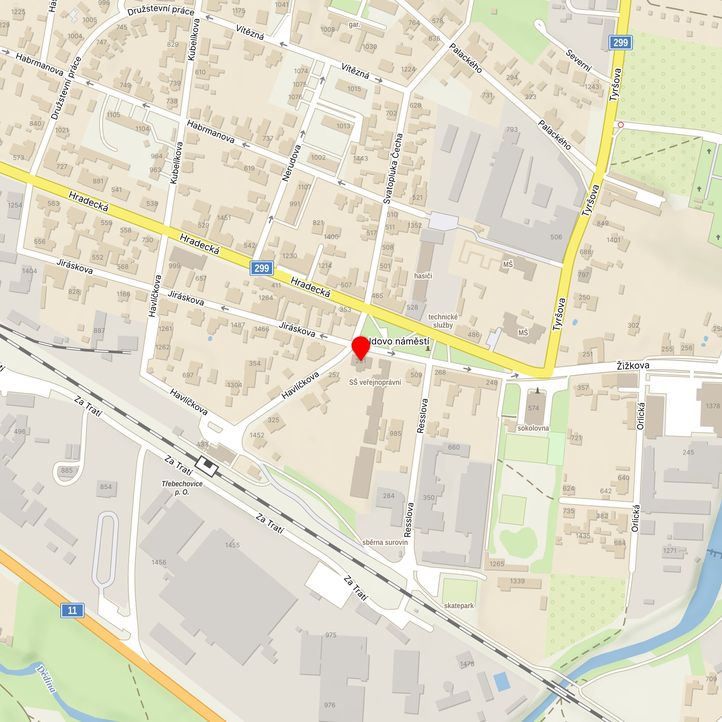 Mapa školy z Mapy.cz