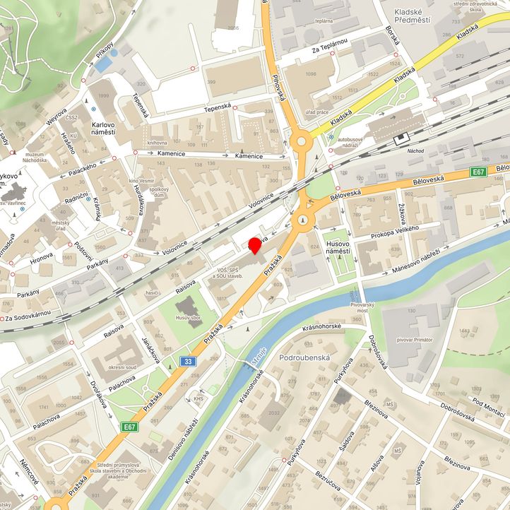 Mapa školy z Mapy.cz