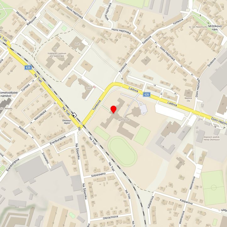 Mapa školy z Mapy.cz