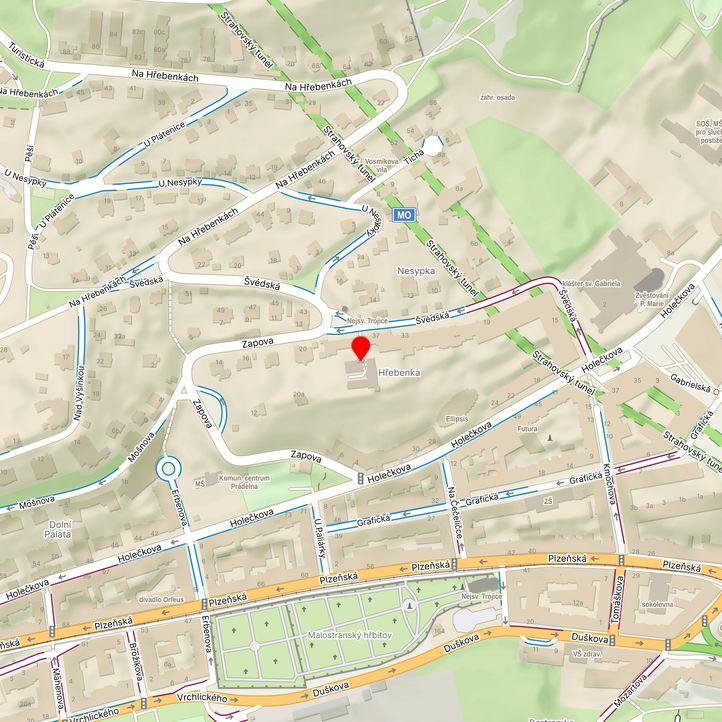 Mapa školy z Mapy.cz