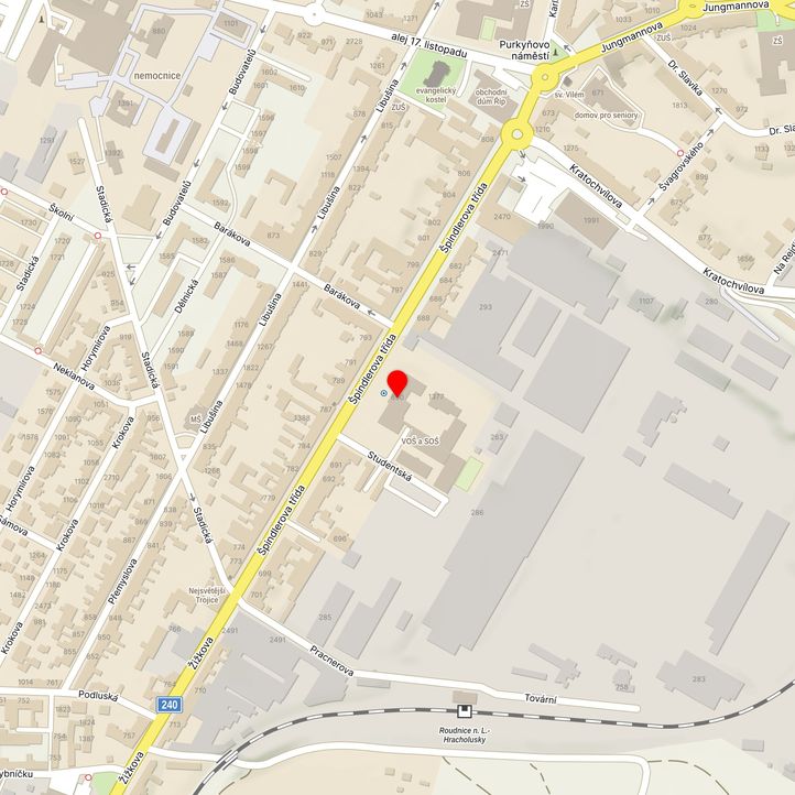 Mapa školy z Mapy.cz