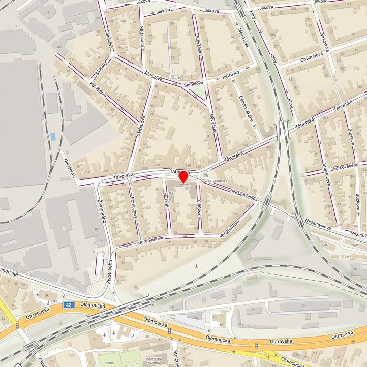 Mapa školy z Mapy.cz