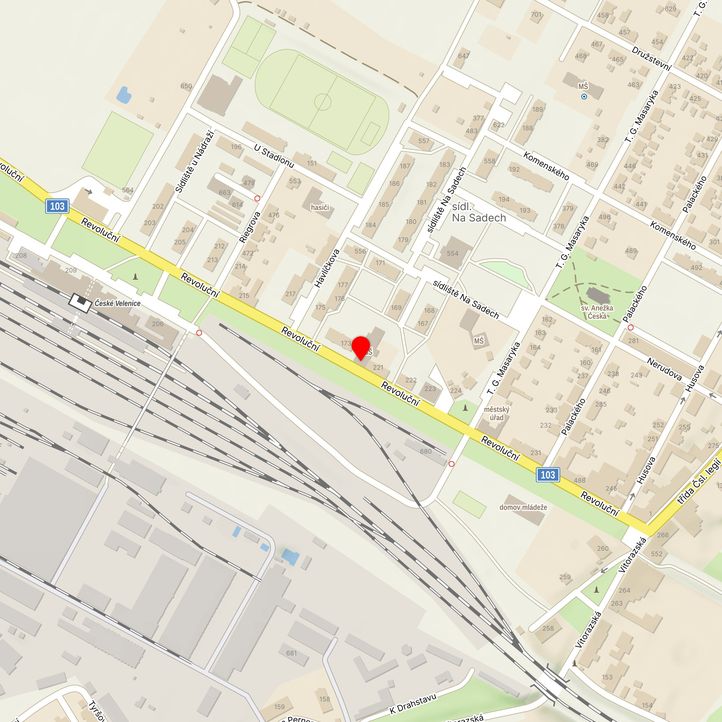 Mapa školy z Mapy.cz