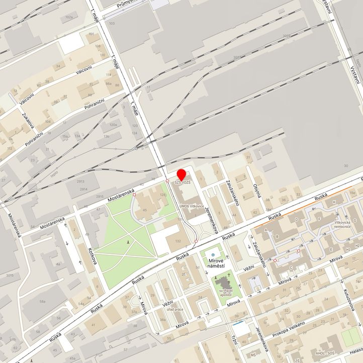 Mapa školy z Mapy.cz