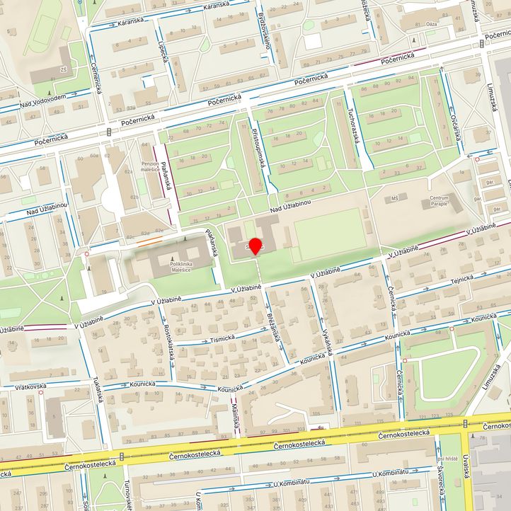 Mapa školy z Mapy.cz