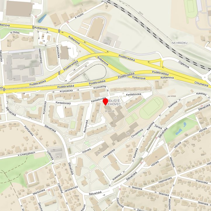 Mapa školy z Mapy.cz