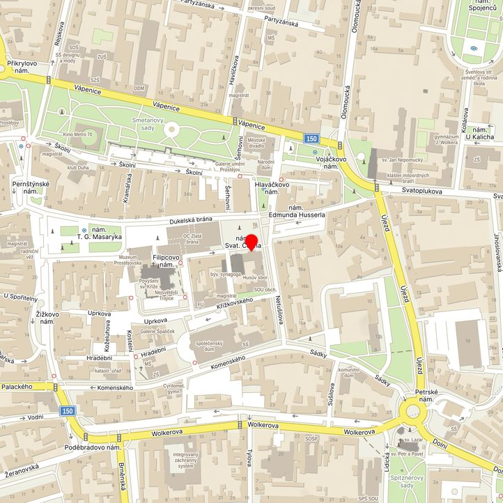 Mapa školy z Mapy.cz