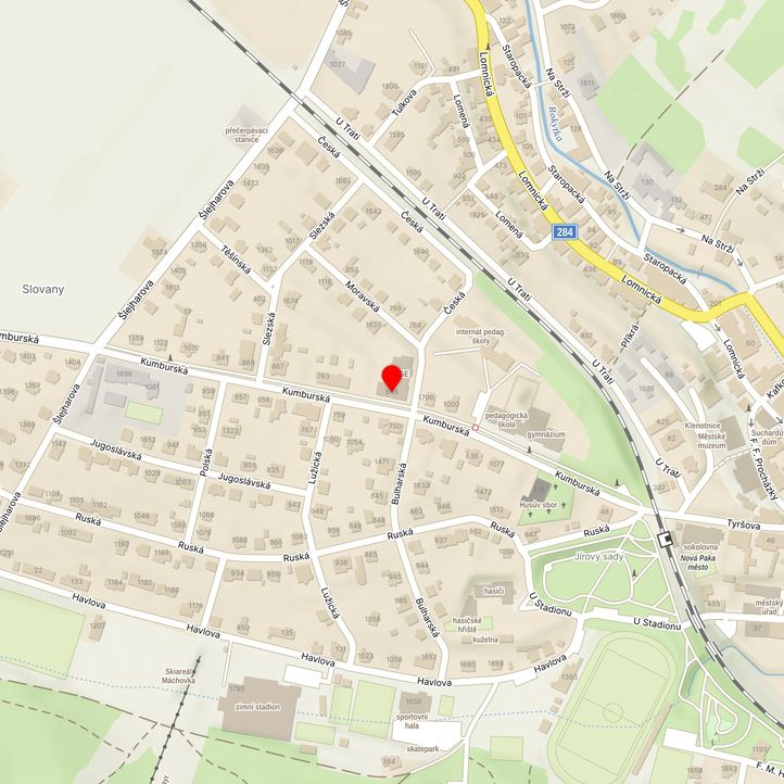 Mapa školy z Mapy.cz