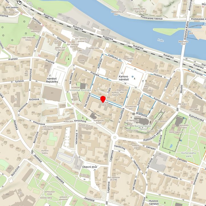 Mapa školy z Mapy.cz