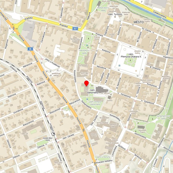 Mapa školy z Mapy.cz