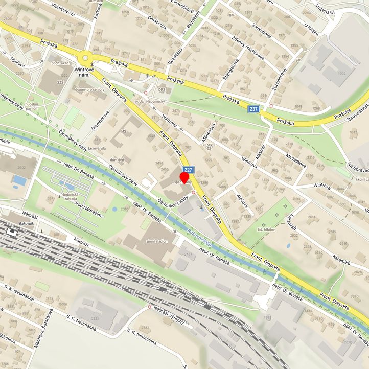 Mapa školy z Mapy.cz
