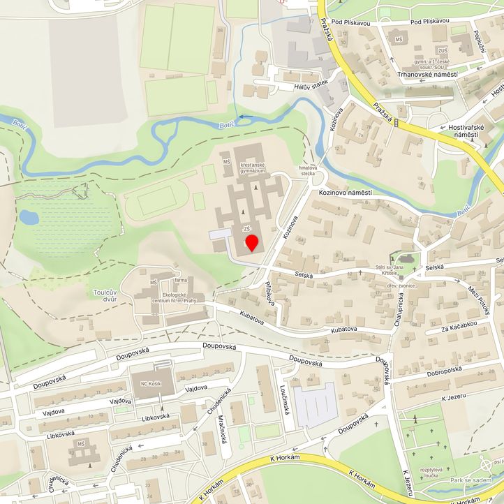 Mapa školy z Mapy.cz