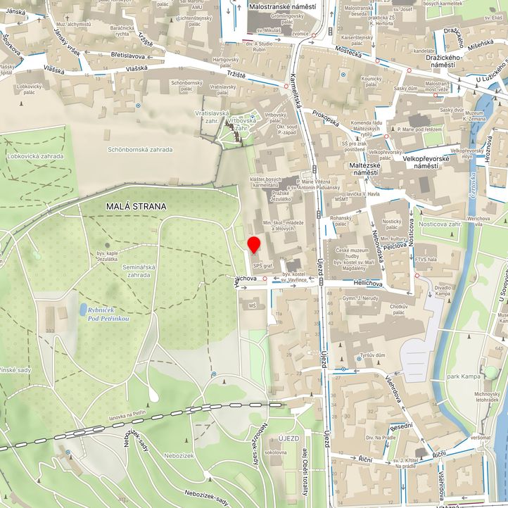 Mapa školy z Mapy.cz