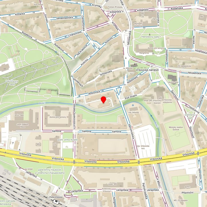 Mapa školy z Mapy.cz